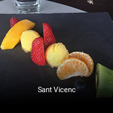 Reserve ahora una mesa en Sant Vicenc