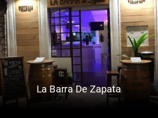 Reserve ahora una mesa en La Barra De Zapata