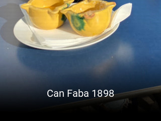 Reserve ahora una mesa en Can Faba 1898