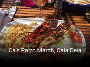 Reserve ahora una mesa en Ca's Patro March, Cala Deia