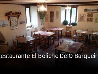 Restaurante El Boliche De O Barqueiro reserva de mesa