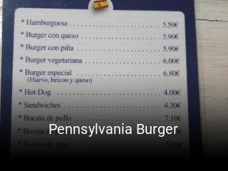 Pennsylvania Burger reserva de mesa
