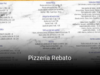 Pizzeria Rebato reservar mesa