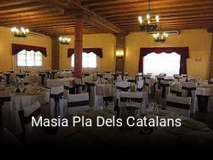 Masia Pla Dels Catalans reservar mesa