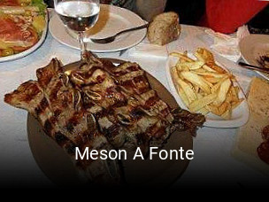 Reserve ahora una mesa en Meson A Fonte