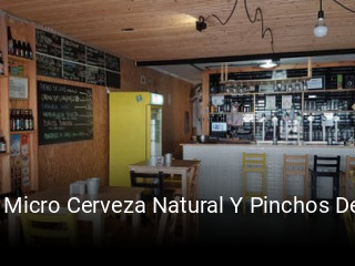 La Micro Cerveza Natural Y Pinchos De Mercado reserva