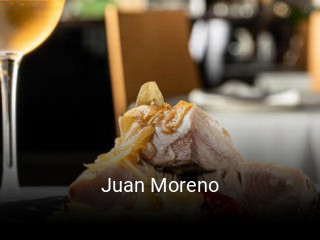 Juan Moreno reservar mesa