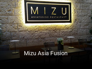Mizu Asia Fusion reservar mesa