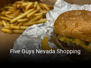 Reserve ahora una mesa en Five Guys Nevada Shopping
