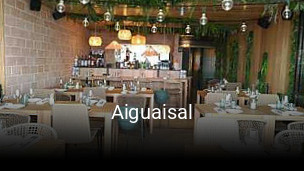 Aiguaisal reservar mesa