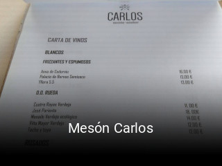 Reserve ahora una mesa en Mesón Carlos