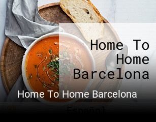 Reserve ahora una mesa en Home To Home Barcelona