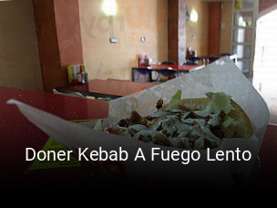 Reserve ahora una mesa en Doner Kebab A Fuego Lento