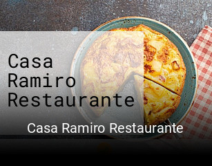 Reserve ahora una mesa en Casa Ramiro Restaurante