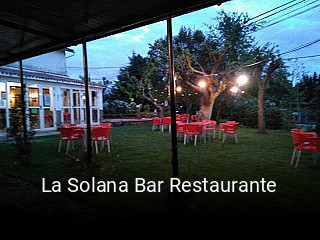 La Solana Bar Restaurante reservar mesa