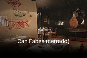 Reserve ahora una mesa en Can Fabes (cerrado)