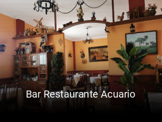 Bar Restaurante Acuario reserva de mesa