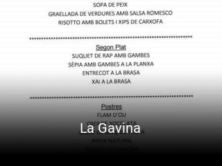 Reserve ahora una mesa en La Gavina