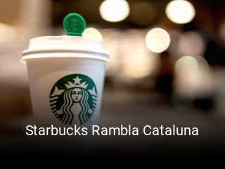 Starbucks Rambla Cataluna reservar mesa