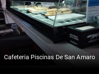 Cafeteria Piscinas De San Amaro reservar mesa