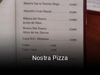 Nostra Pizza reservar en línea