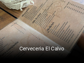 Reserve ahora una mesa en Cerveceria El Calvo