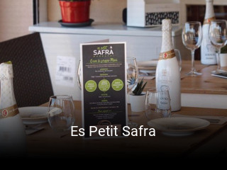 Reserve ahora una mesa en Es Petit Safra