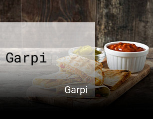 Reserve ahora una mesa en Garpi