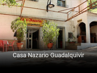 Casa Nazario Guadalquivir reservar mesa