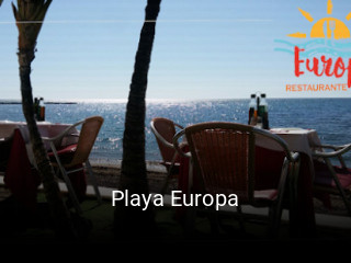 Reserve ahora una mesa en Playa Europa