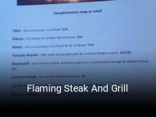 Reserve ahora una mesa en Flaming Steak And Grill