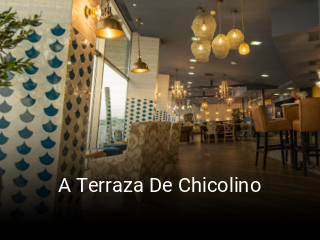 Reserve ahora una mesa en A Terraza De Chicolino