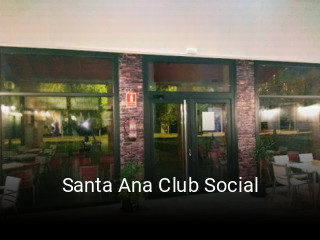 Santa Ana Club Social reserva de mesa