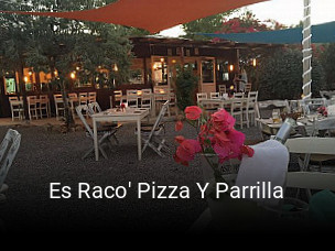 Reserve ahora una mesa en Es Raco' Pizza Y Parrilla