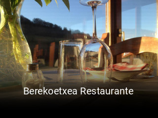 Berekoetxea Restaurante reserva de mesa