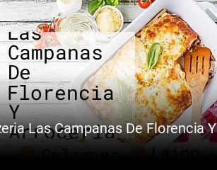 Reserve ahora una mesa en Pizzeria Las Campanas De Florencia Y Arroceria Onubense