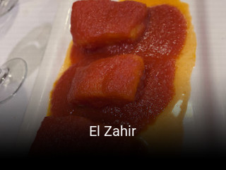 Reserve ahora una mesa en El Zahir