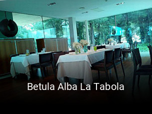 Betula Alba La Tabola reserva de mesa
