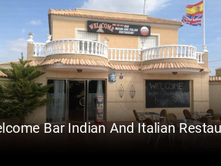 Reserve ahora una mesa en Welcome Bar Indian And Italian Restaurant