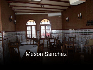 Meson Sanchez reservar mesa