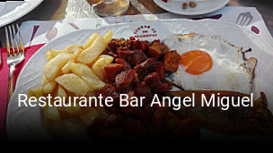 Restaurante Bar Angel Miguel reserva de mesa