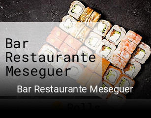 Reserve ahora una mesa en Bar Restaurante Meseguer