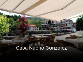 Casa Nacho Gonzalez reserva de mesa