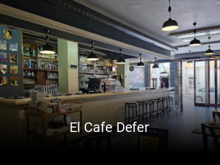 El Cafe Defer reserva de mesa