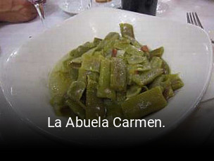 La Abuela Carmen. reserva de mesa