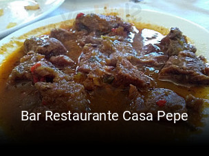 Reserve ahora una mesa en Bar Restaurante Casa Pepe