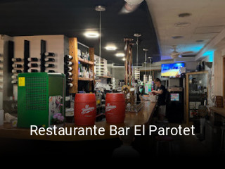Reserve ahora una mesa en Restaurante Bar El Parotet