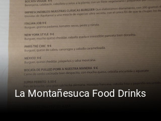 La Montañesuca Food Drinks reserva de mesa