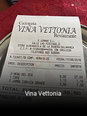 Reserve ahora una mesa en Vina Vettonia