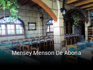 Reserve ahora una mesa en Mensey Menson De Abona